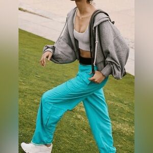 NWOT FP Movement Free People Mesmerize Me Pants Poolside Blue Medium